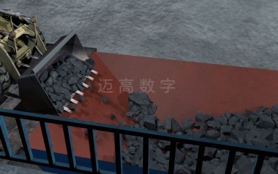 煤矿矸石智能处理系统动画演示