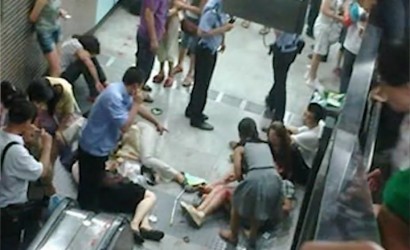 地铁扶梯安全事故动画模拟